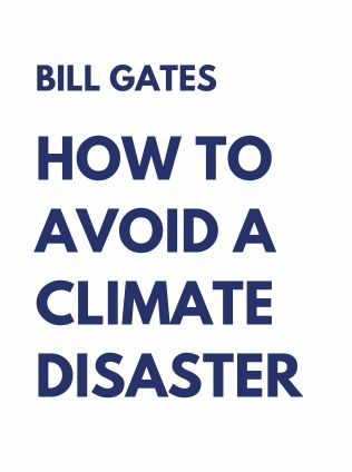 How to Avoid a Climate Disaster by Bill Gates - Book Cover
