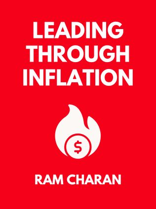 Leading Through Inflation by Ram Charan, - Book Cover