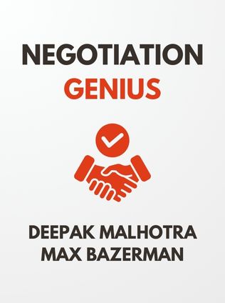 Negotiation Genius by Deepak Malhotra and Max Bazerman - Book Cover
