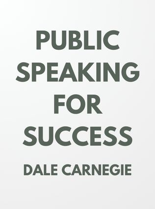 Public Speaking for Success by Dale Carnegie - Book Cover