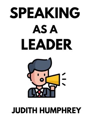 Speaking as a Leader by Judith Humphrey - Book Cover