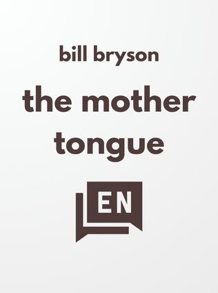The Mother Tongue by Bill Bryson - Book Cover